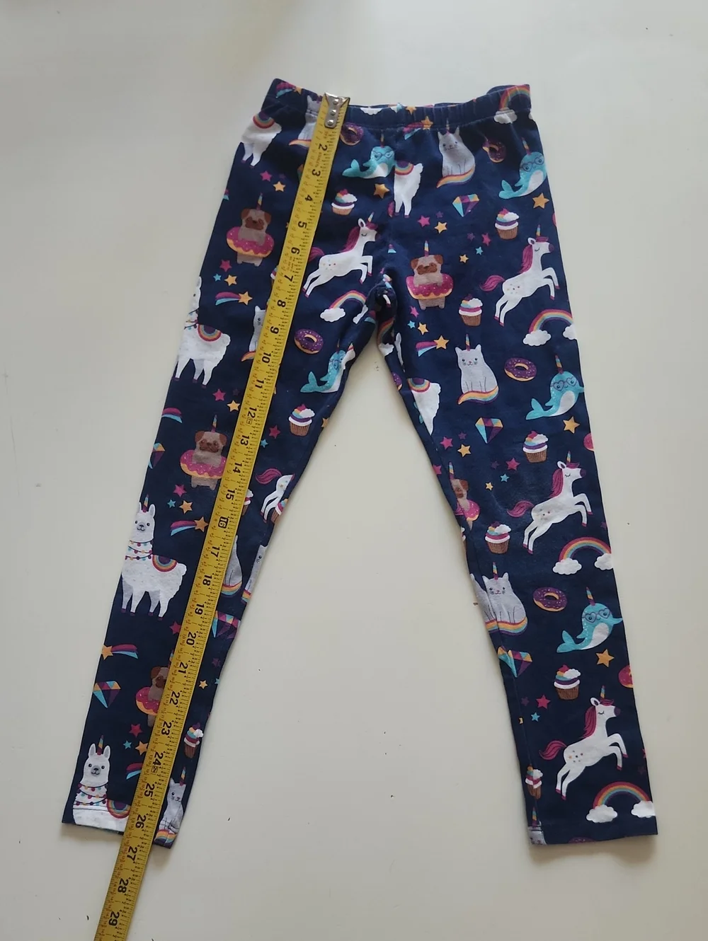 Children's Place Unicorn Animal Print Leggings Medium 7 8